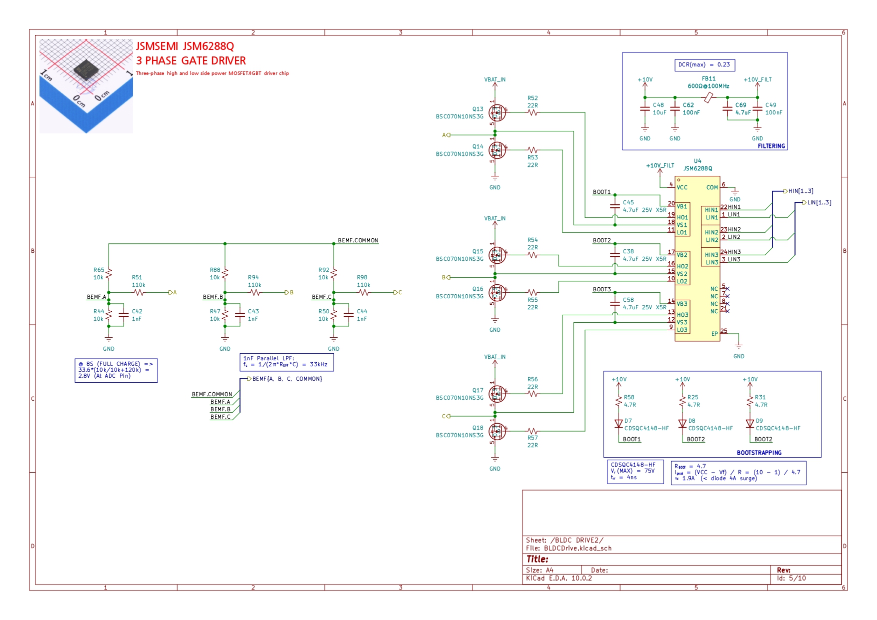 SCHEMATIC — BLDC DRIVE MOTOR 3